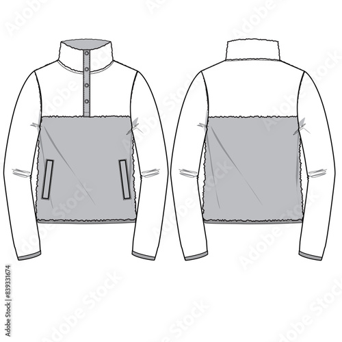 Technical sketch for fashion design