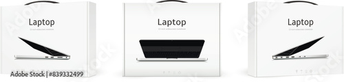 Boxes with new notebook computers