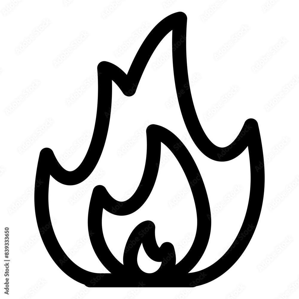 fire line icon vector illustration isolated on white background line icon vector illustration isolated on white background fire line icon vector illustration isolated on white background line icon vector illustration isolated on white background