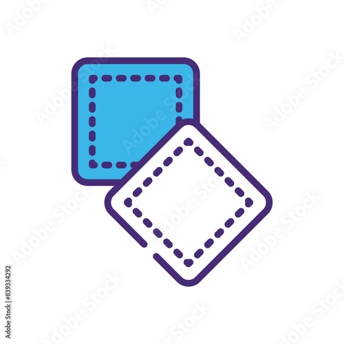 Fabric icon isolate whitebackground vector illustration