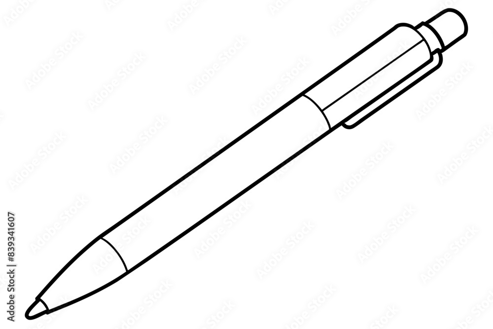pen line art silhouette vector illustration pen line art silhouette vector illustration