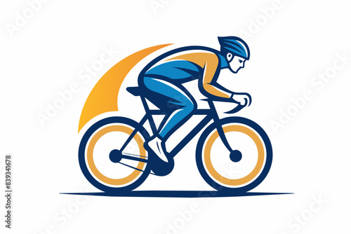 Cyclist vector illustration © Shiju Graphics