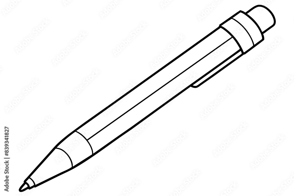 pen line art silhouette vector illustration pen line art silhouette vector illustration