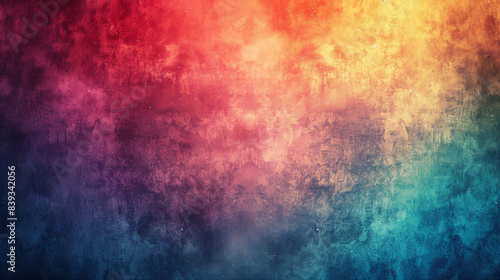 Vibrant textured background with a blend of colors transitioning from red to blue. Perfect for artistic designs, websites, or creative projects. © tonstock