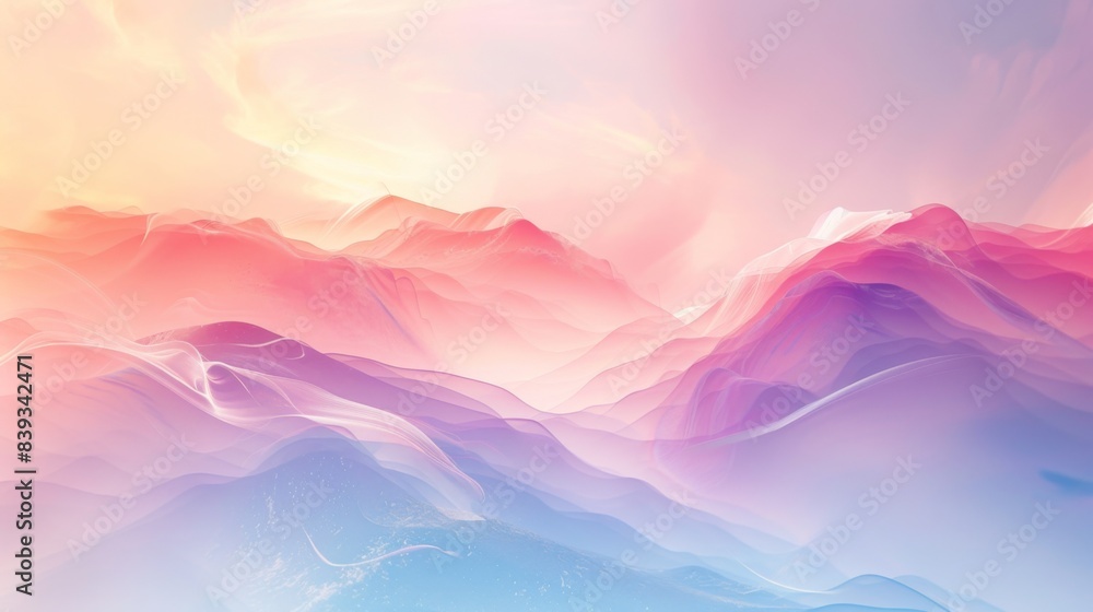 A soft, dreamy abstract background with gentle gradients and subtle textures, creating a tranquil atmosphere