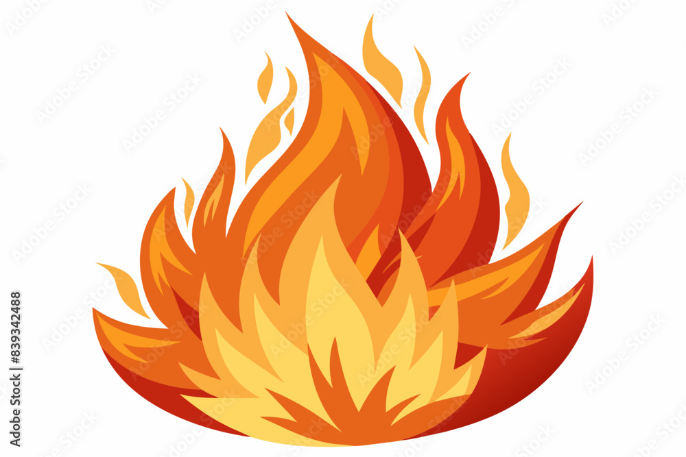 burning fire vector illustration burning fire vector illustration