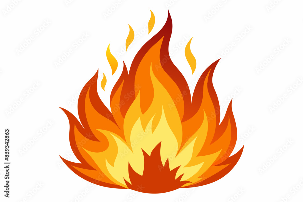burning fire vector illustration burning fire vector illustration