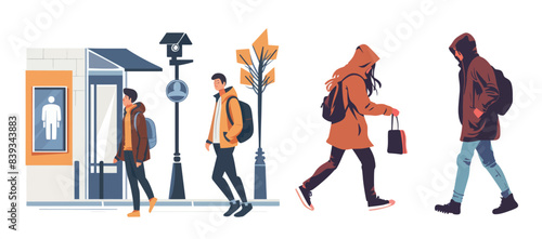 Spying,  and espionage. Spying,  and espionage concept. Isolated flat modern illustration.