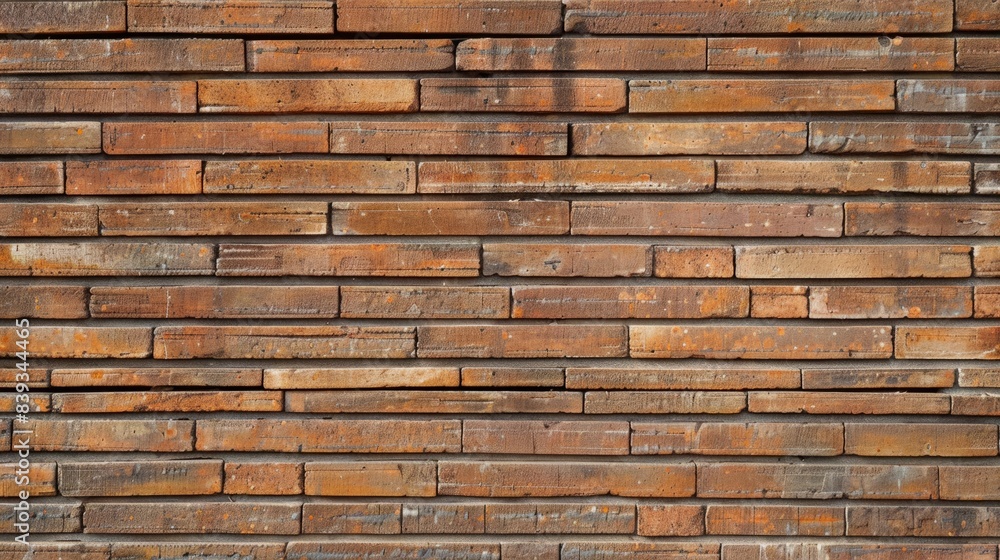 Fototapeta premium Closeup of a brick wall generative ai