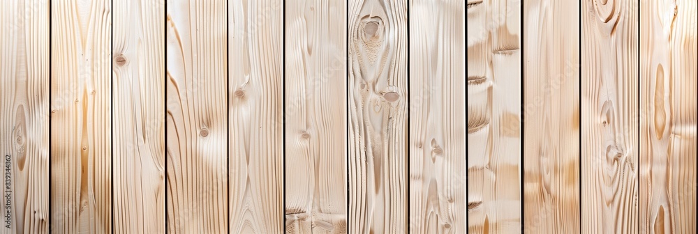 Fototapeta premium Minimalist Light Wood Wall Background Frame