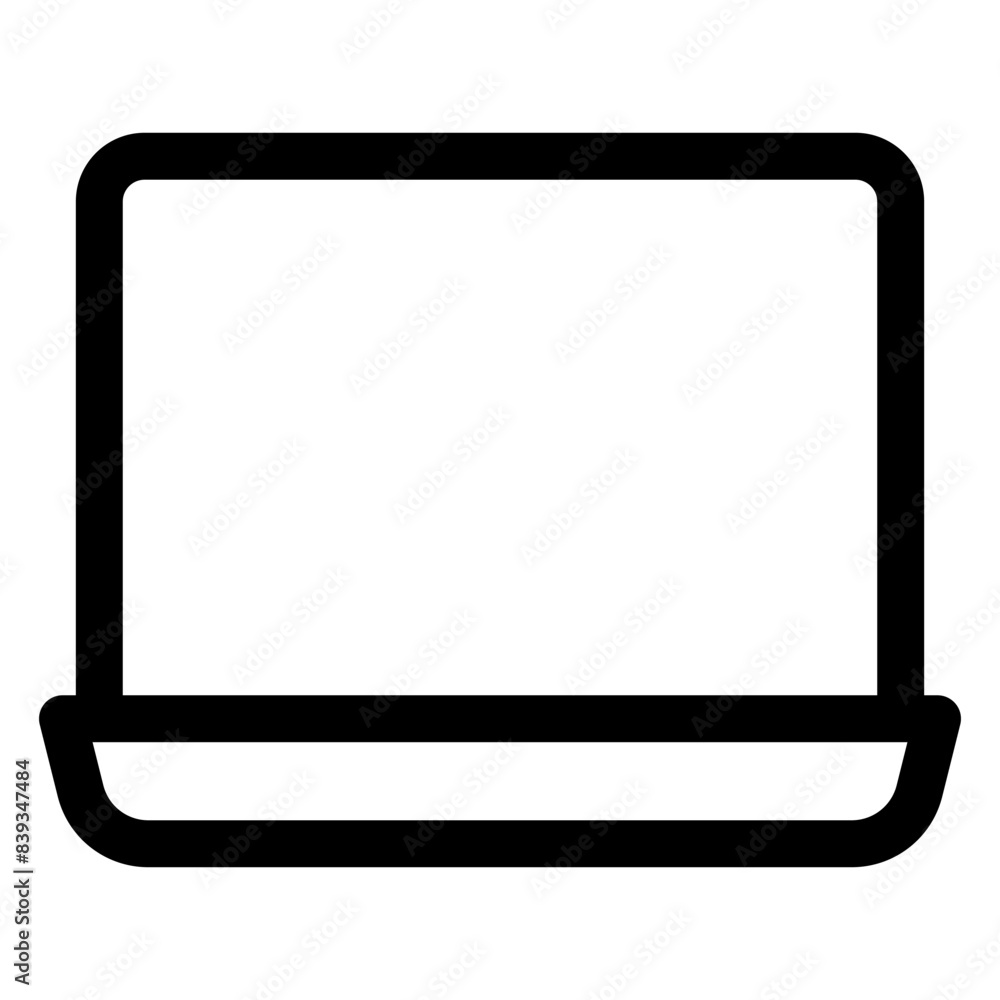laptop line icon vector illustration isolated on white background laptop line icon vector illustration isolated on white background