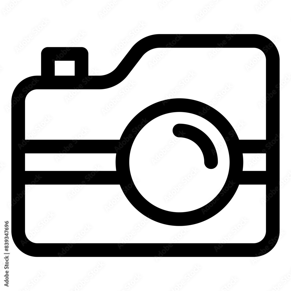 camera line icon vector illustration isolated on white background