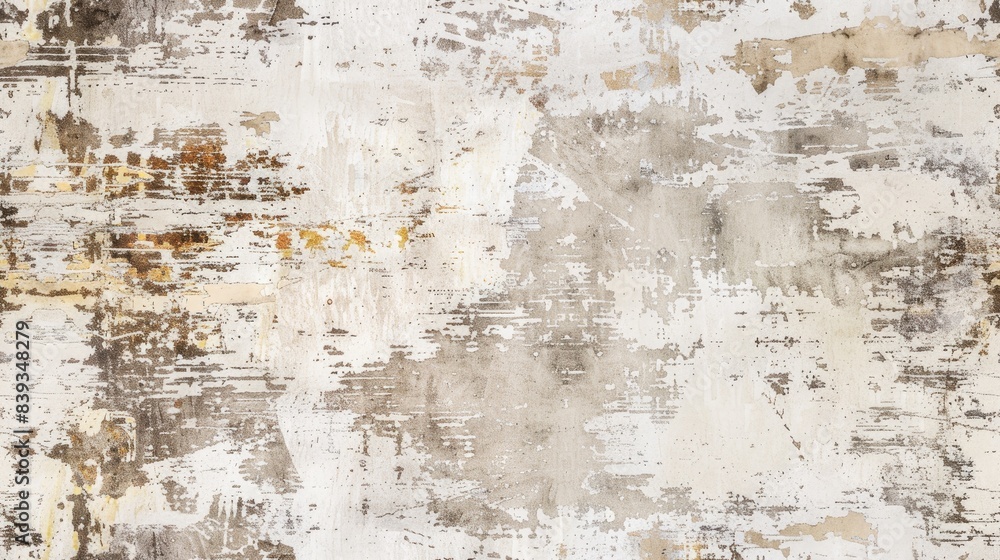 White background with distressed grunge texture, vintage linen canvas pattern for design and decoration in the style of retro. SEAMLESS PATTERN