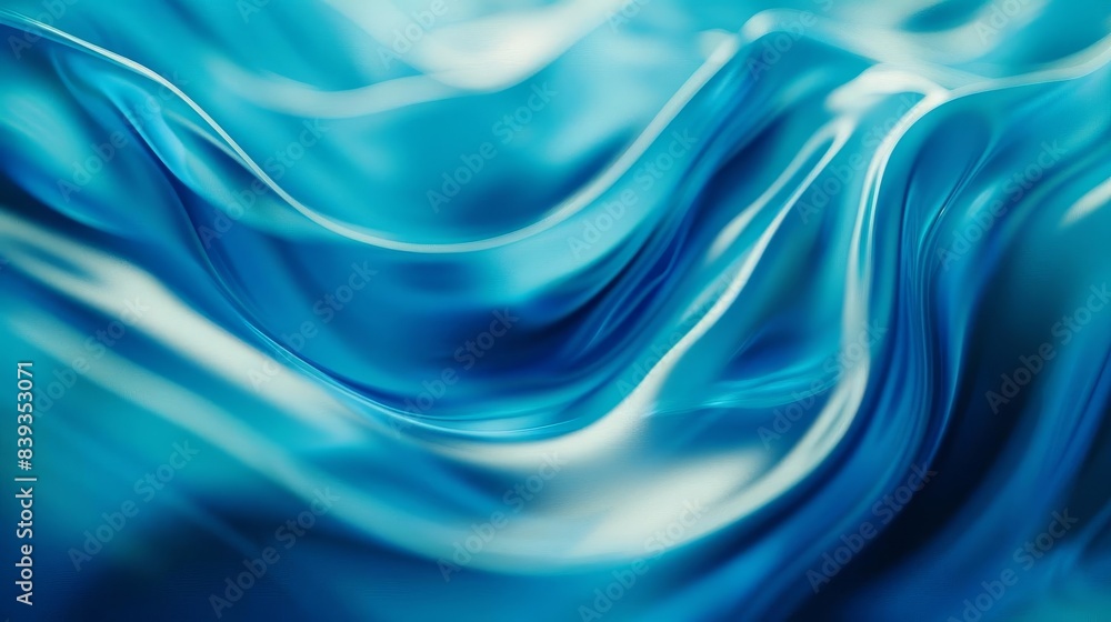 Fototapeta premium vibrant abstract blue defocused blurred motion background dynamic flowing texture