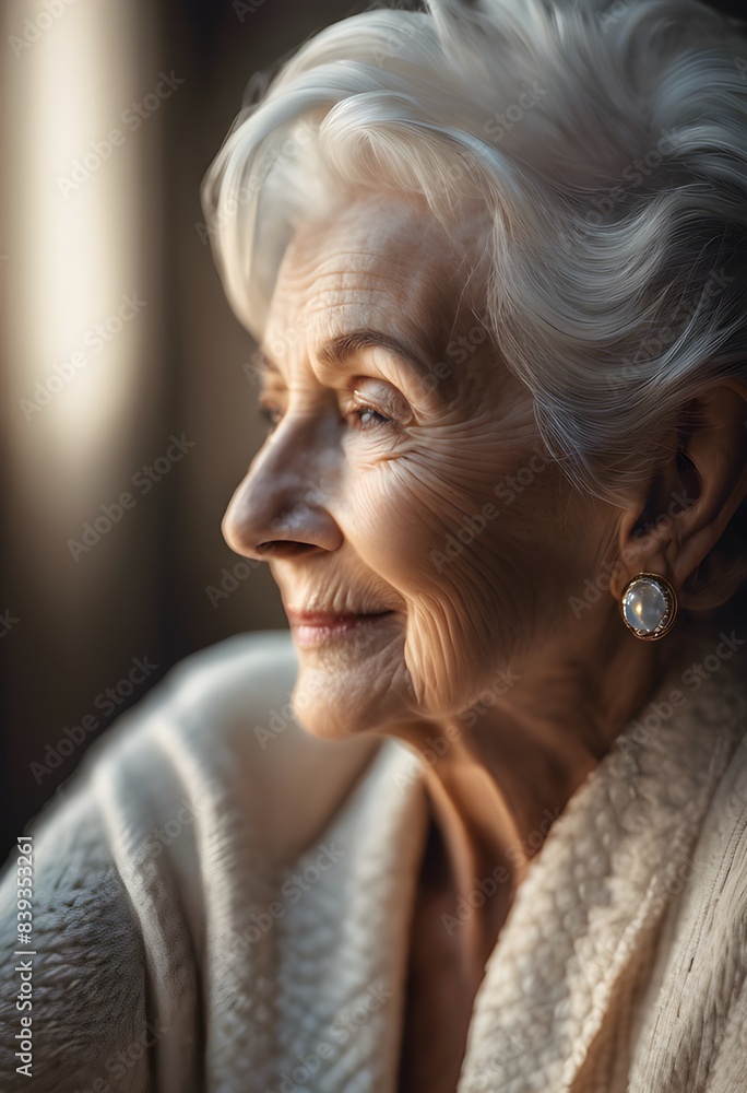 Reflective Elderly Woman Reflective Elderly Woman