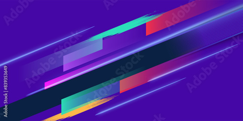 Layout design with dynamic shapes for event, tournament or championship. Sport background.