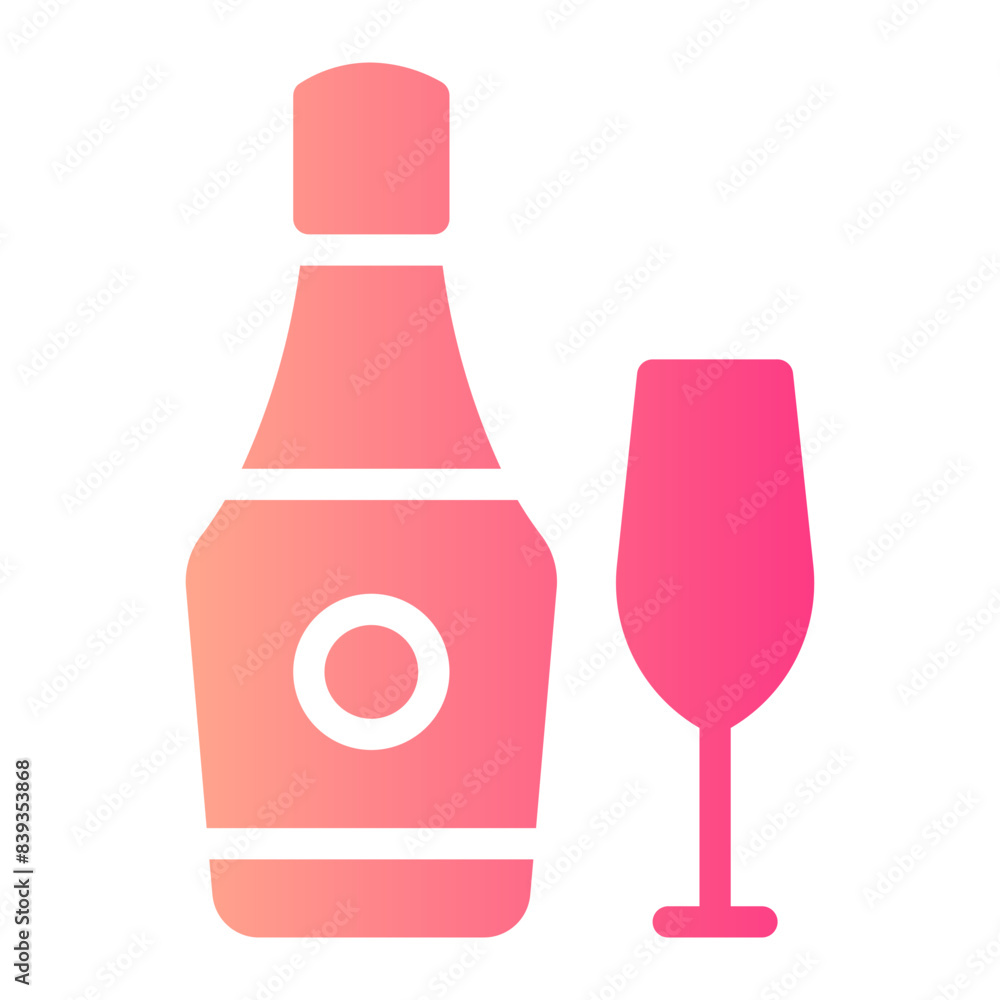 wine gradient icon wine gradient icon