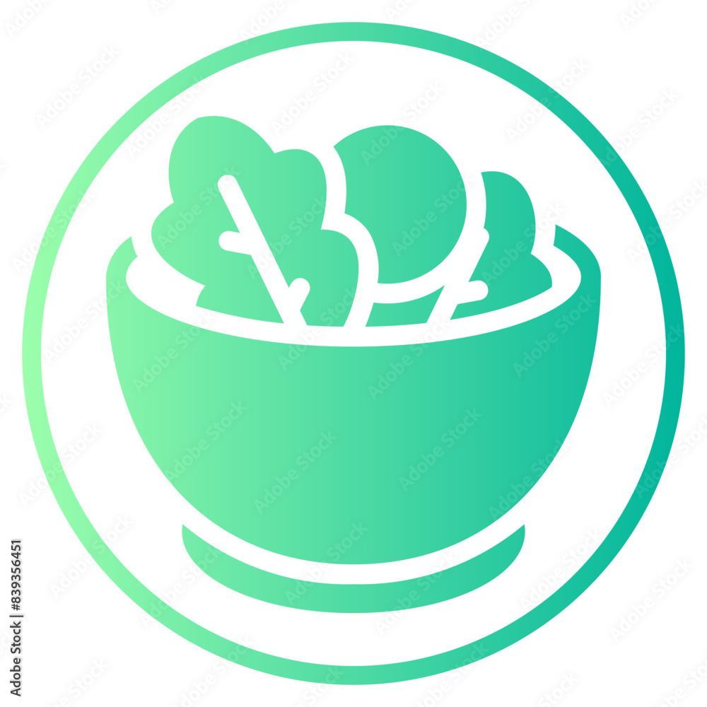 salad gradient icon salad gradient icon