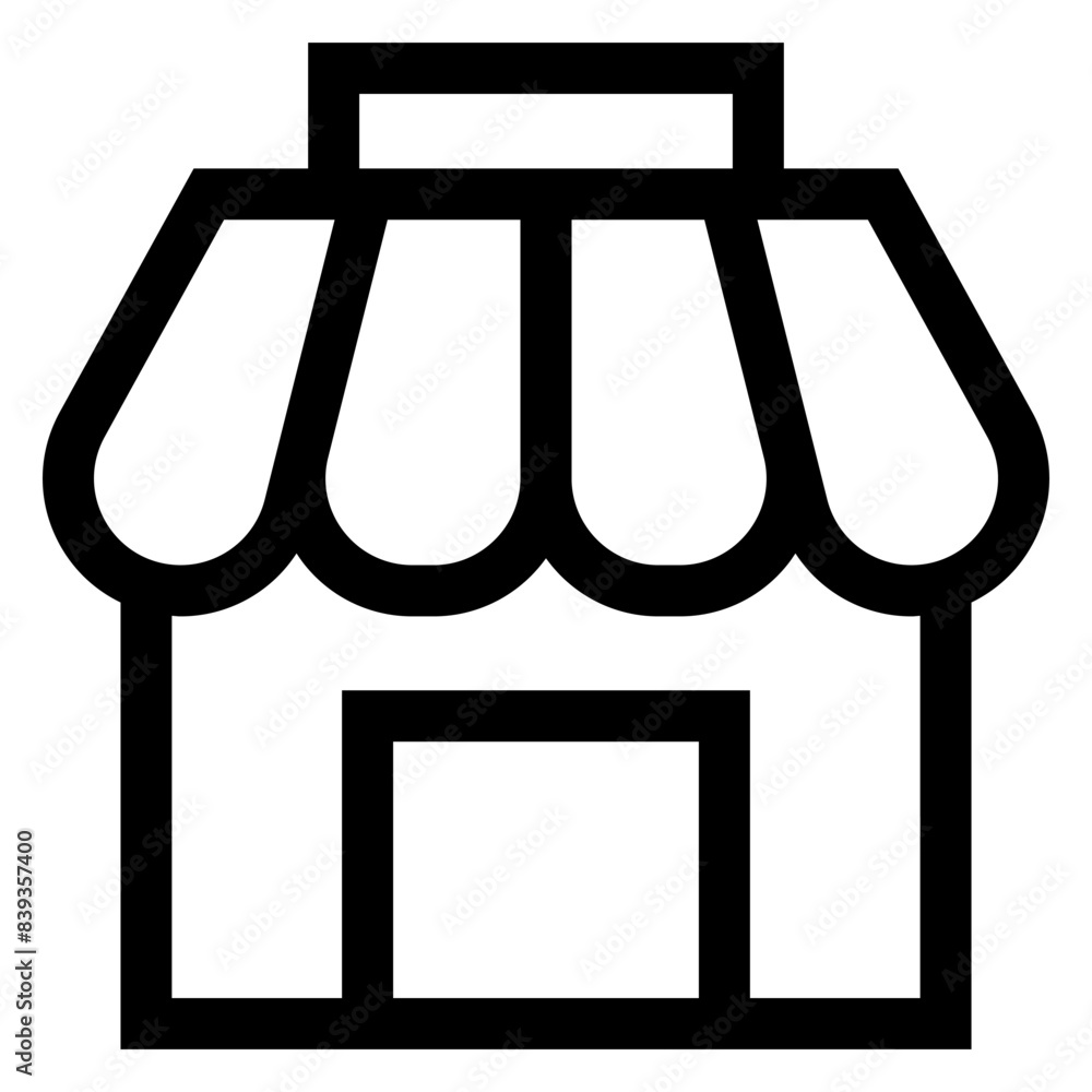 store line icon vector illustration isolated on white background store line icon vector illustration isolated on white background