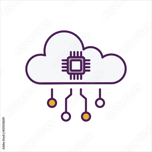 Cloud Intelligence vector icon