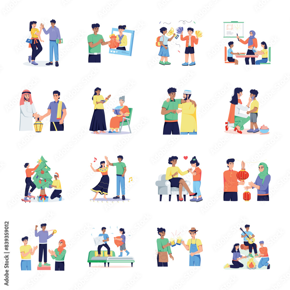 Set of Cultural Diversity Flat Illustrations
Set of Cultural Diversity Flat Illustrations