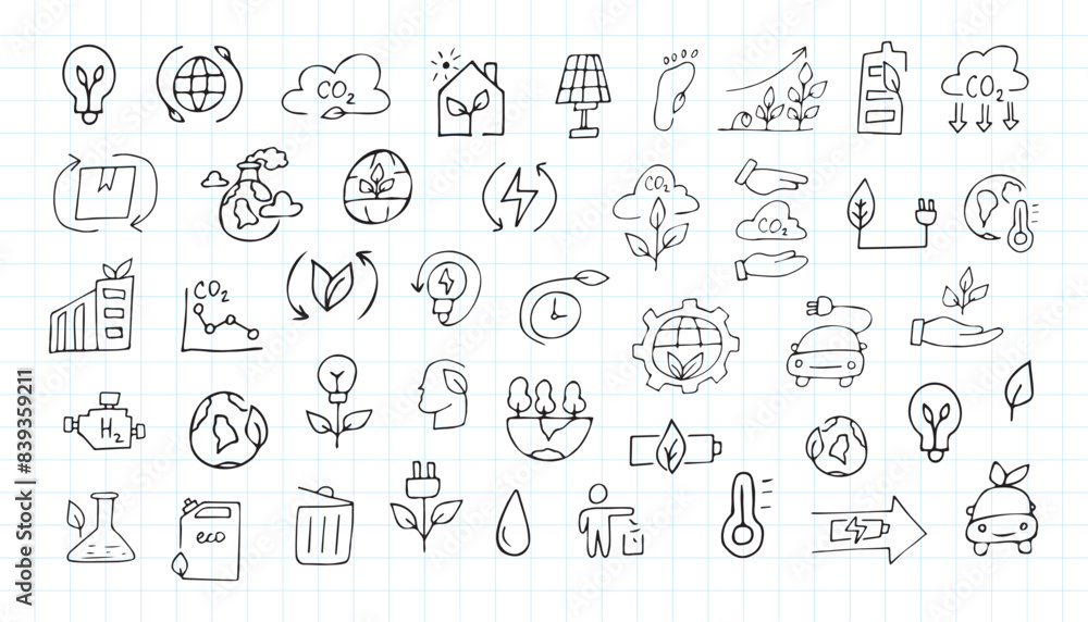 ecology. nature. protection of nature. trees. water. petrol. pack. biodegradable items. preserve nature. environment protection. EPS 10. on a white background. black color. lines. doodle. actual. curr ecology. nature. protection of nature. trees. water. petrol. pack. biodegradable items. preserve nature. environment protection. EPS 10. on a white background. black color. lines. doodle. actual. curr