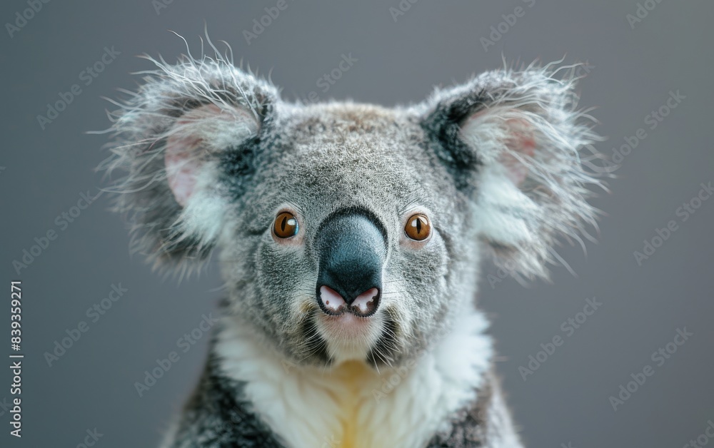 A Koala stares directly at the camera A Koala stares directly at the camera
