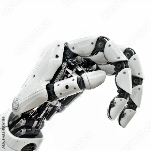 hand robot isolate on white background