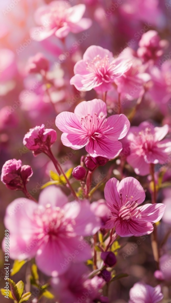 Pink flowers in spring. Sibuzakureya in the rays of the sun. Stunning purple wildflowers bloom in a lush field, bright and colorful.
Pink flowers in spring. Sibuzakureya in the rays of the sun. Stunning purple wildflowers bloom in a lush field, bright and colorful.