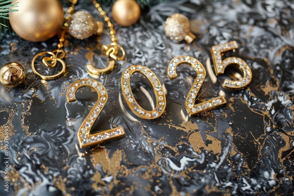 2025 gold jewel numbers, new year gemstones, diamond greeting card, gem celebrate banner 2025 gold jewel numbers, new year gemstones, diamond greeting card, gem celebrate banner