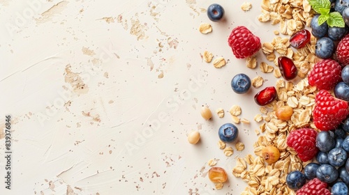  berries and dry fruits background