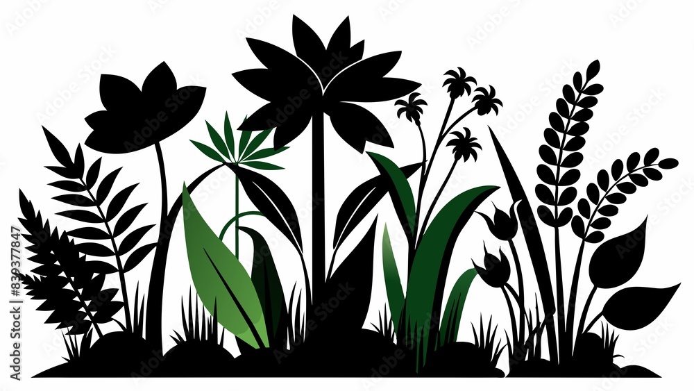 Plants silhouette Plants silhouette
