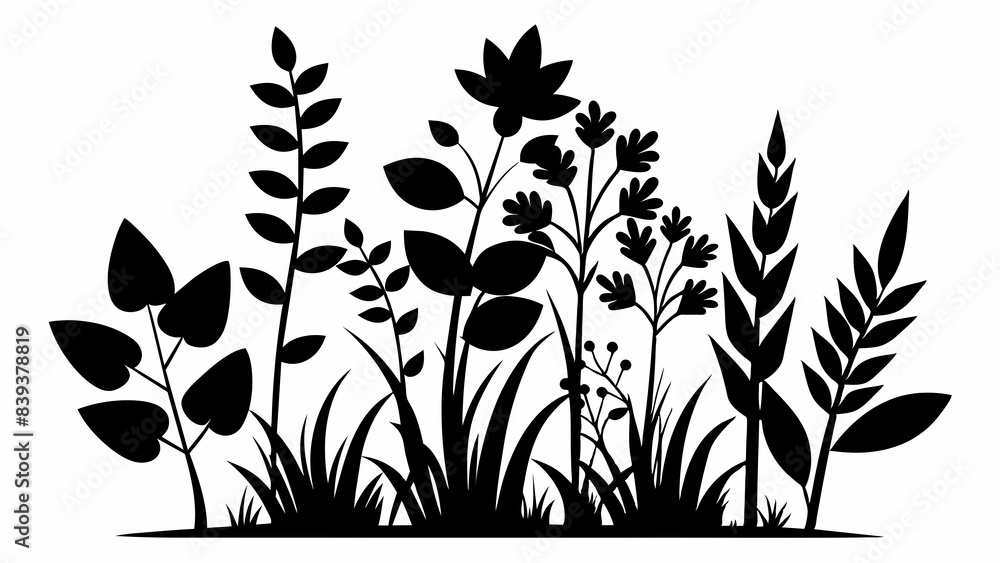 Plants silhouette Plants silhouette