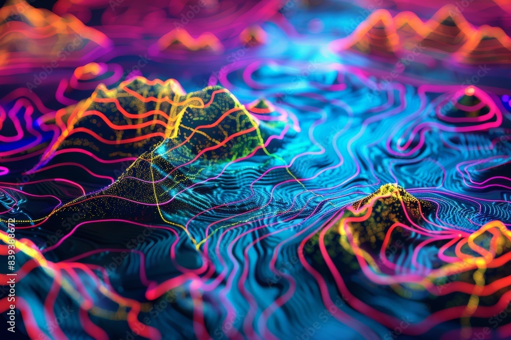 A holographic map of the ocean floor A holographic map of the ocean floor