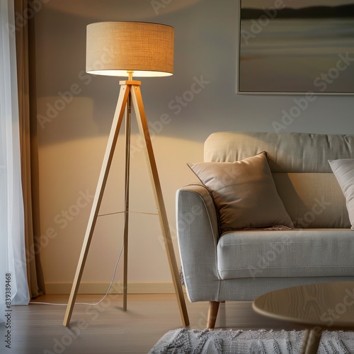 Tripod Lamp, Three Legs Floor Lamp - AI Generated