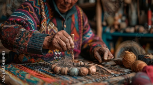 a traveler, showcasing traditional crafts in a setting of a local workshop, emphasizing hands-on learning and cultural appreciation. --ar 16:9 --style raw Job ID: 6da7a0d4-7030-4c9e-b55c-4b65ea615c34
