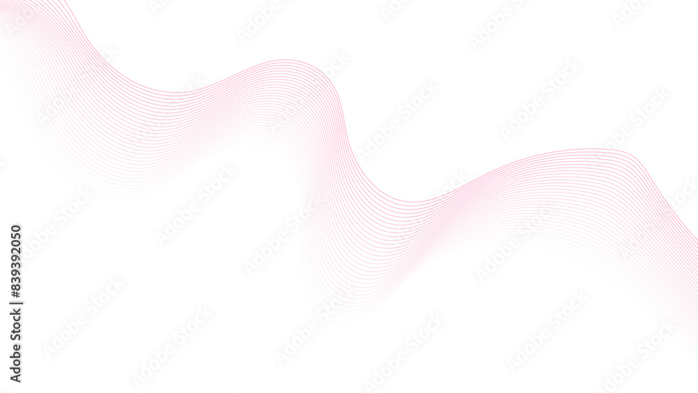 Φωτογραφία Futuristic colorful pink lines on a white background