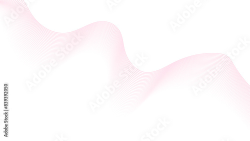  Futuristic colorful pink lines on a white background. Abstract colorful pink blend wave lines and technology background. Modern colorful pink lines on a white background. 