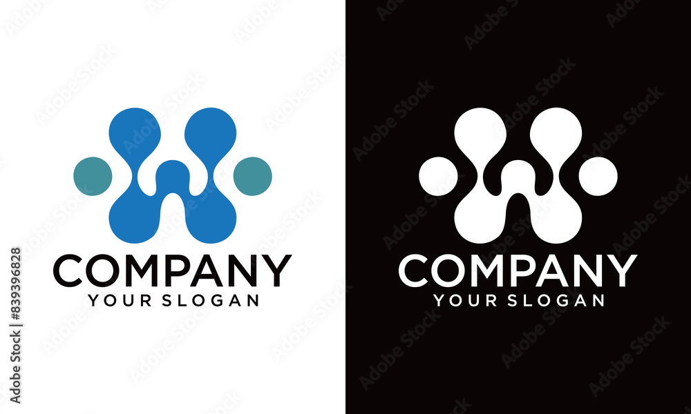 Water wave logo template Vector Water wave logo template Vector