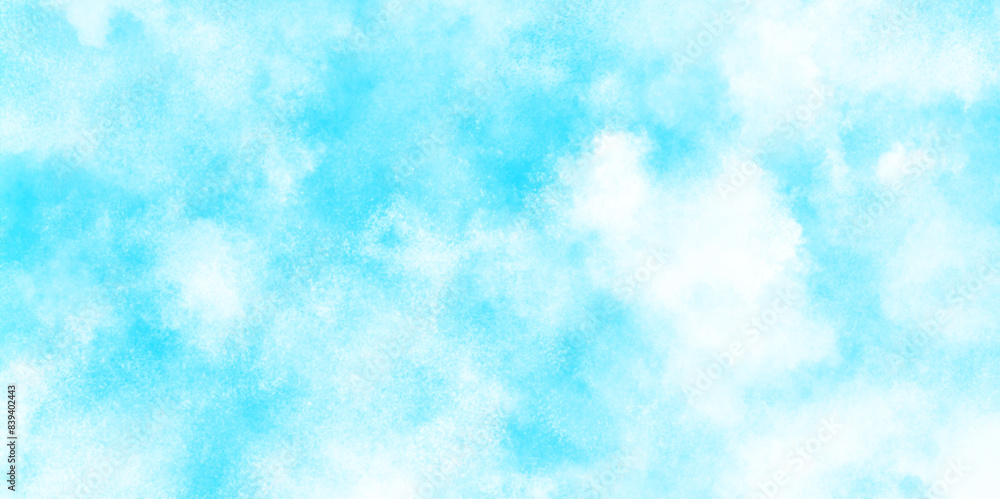 Brush-painted blurred and grainy paint aquarelle Abstract light sky blue grunge texture, blurred and grainy Blue powder explosion on white background, Classic brush painted Blue sky. Brush-painted blurred and grainy paint aquarelle Abstract light sky blue grunge texture, blurred and grainy Blue powder explosion on white background, Classic brush painted Blue sky.