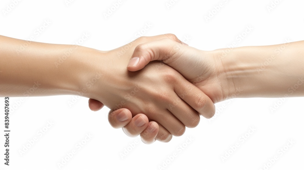 Professional Handshake of Business Partners in Modern Office Setting Professional Handshake of Business Partners in Modern Office Setting