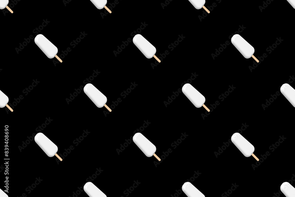 Seamless pattern on the theme of ice cream. Ice lolly. Seamless pattern on the theme of ice cream. Ice lolly.