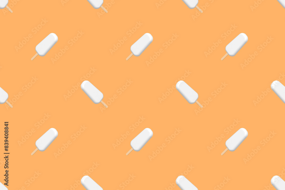 Seamless pattern on the theme of ice cream. Ice lolly. Seamless pattern on the theme of ice cream. Ice lolly.