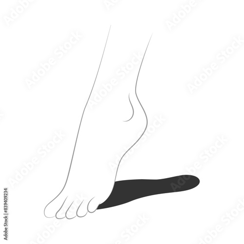Human footprints and hands vector isolated set on white background. Foot prints of barefoot person. Human feet and hands.
