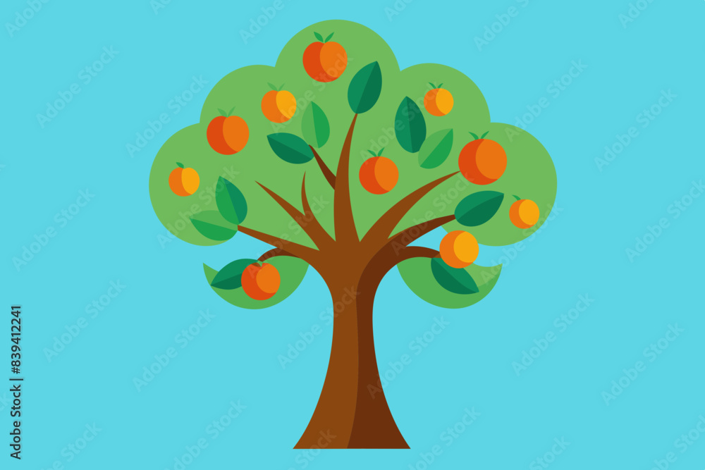 fruit tree vector illustration