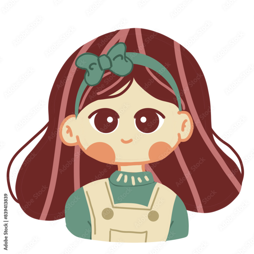 Fototapeta premium Smiling cute little girl