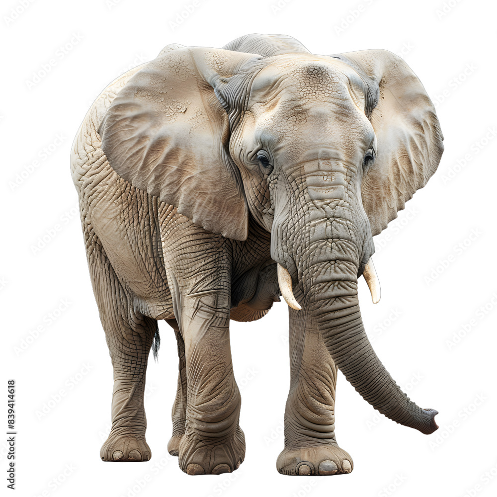 Fototapeta premium [Transparent Background PNG]Elephant Isolated On White Background