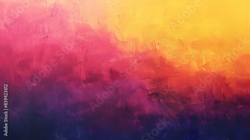 Gradient from indigo to sunny yellow abstract background