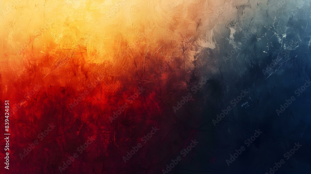 Fototapeta premium Gradient from indigo to light gold abstract banner