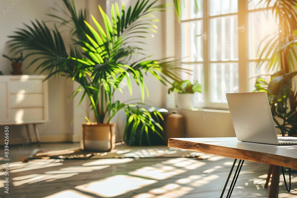 Modern empty blank interior office room for work with decoration and also home office Modern empty blank interior office room for work with decoration and also home office